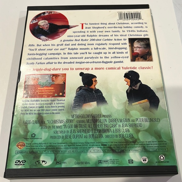 A Christmas Story Movie DVD GUC - Picture 2 of 2